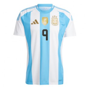 Billiga Argentina Julian Alvarez #9 Hemmatröja Copa America 2024 Kortärmad